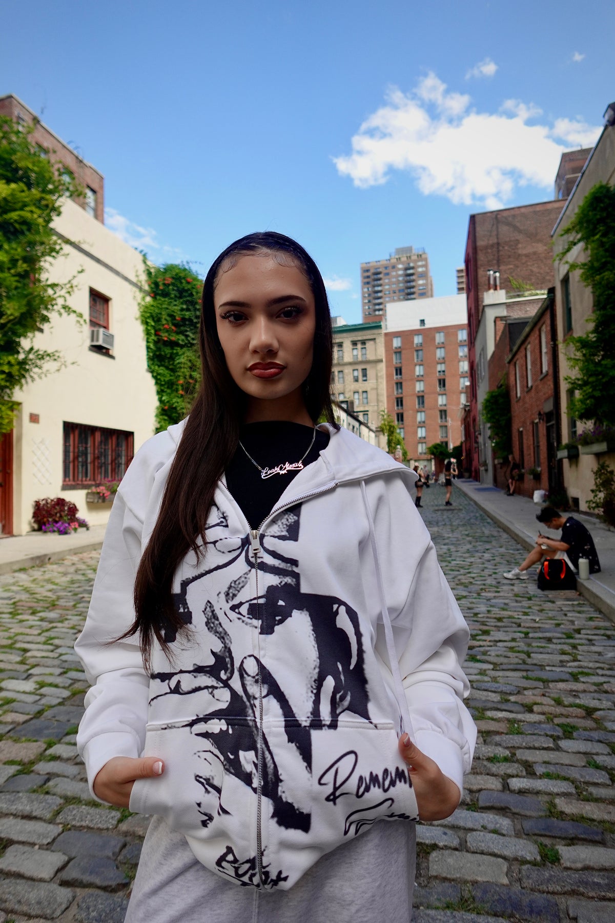 "Remember to Smile V1" Zipup Hoodie