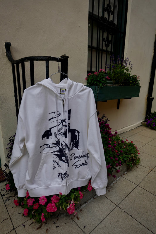 "Remember to Smile V1" Zipup Hoodie
