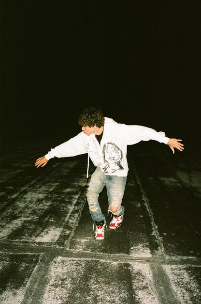 "Distorted" Zipup Hoodie